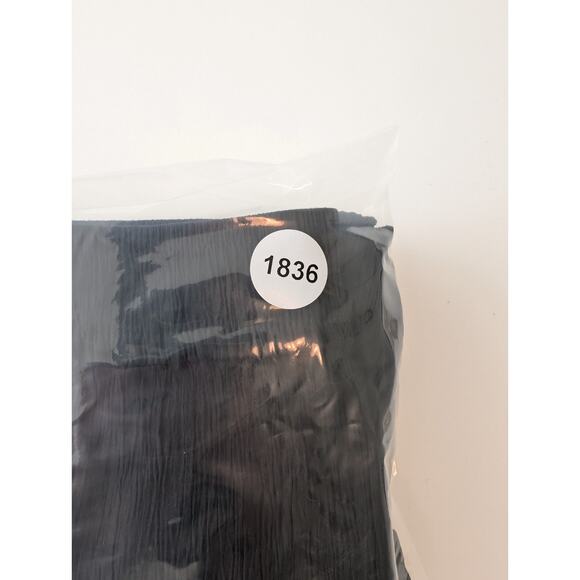 MADEWELL Black Crinkle Crepe Cropped Pants Size Small - Picture 12 of 12